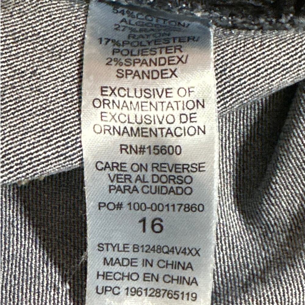 Democracy AB Solution Technology Skinny Jeans Blue Sz 16 B1248Q4V4XX Stretch - Picture 11 of 12